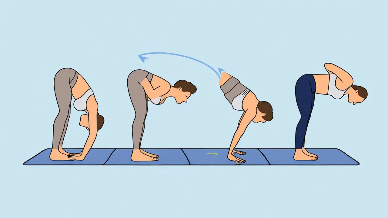 Um dos 6 exercícios para aliviar a tensão nos ombros e pescoço: Postura do gato e vaca na cadeira, simples e suave para aliviar a fadiga