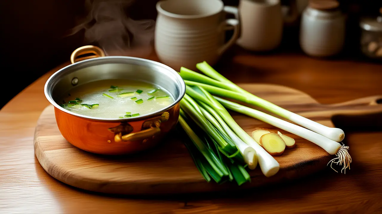 Nasal congestion? Try boiling green onion white parts, a natural remedy
