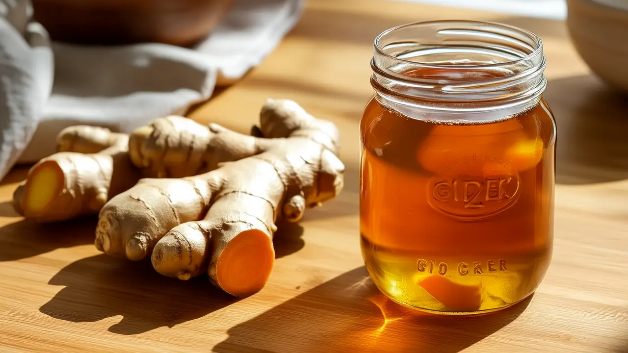 Vinegar-pickled ginger relieves heel pain, a natural home remedy