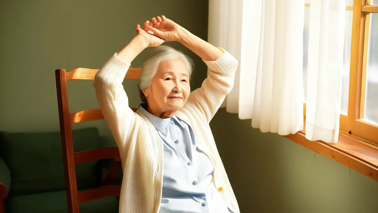 Five Minutes of Morning Stretching to Wake Up Body Vitality: A Home Flexibility Care Method with a Chair