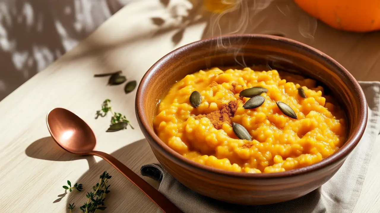 Beber más sopas nutritivas, cuida el estómago y te hace sentir bien - El secreto cálido de una taza de sopa de mijo y calabaza