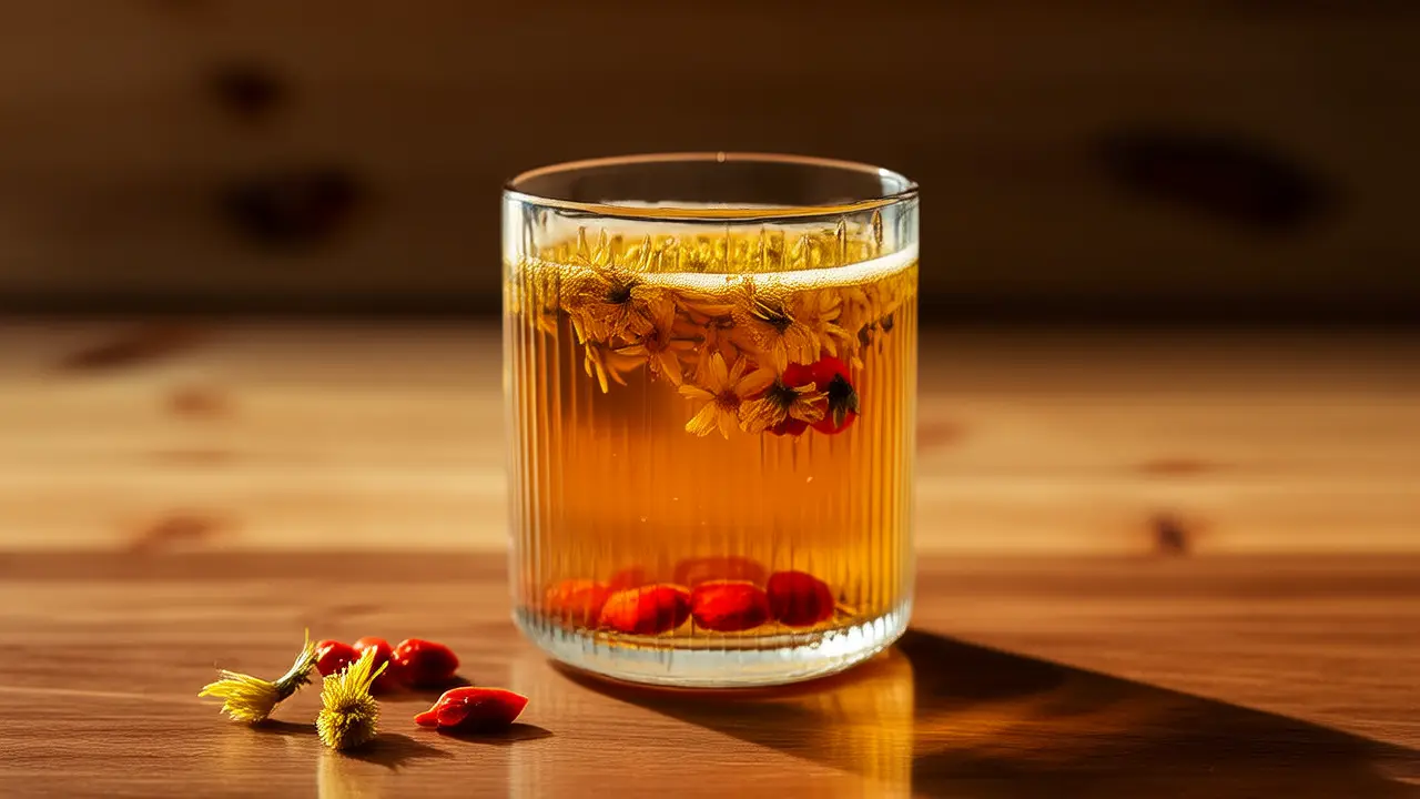 Fermented Food Regulation: Gentle Detox Tip - Daily Cup of Warm Kombucha Chrysanthemum Drink