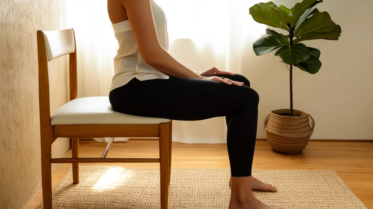Home Flexibility and Relaxation: A Gentle Twist with Just a Chair to Activate Joints and Meridians