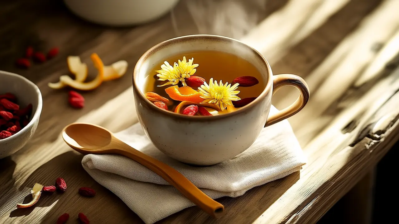 Gentle Body Detox: A Cup of Natural Herbal Tea to Help Unblock the Liver and Remove Dampness