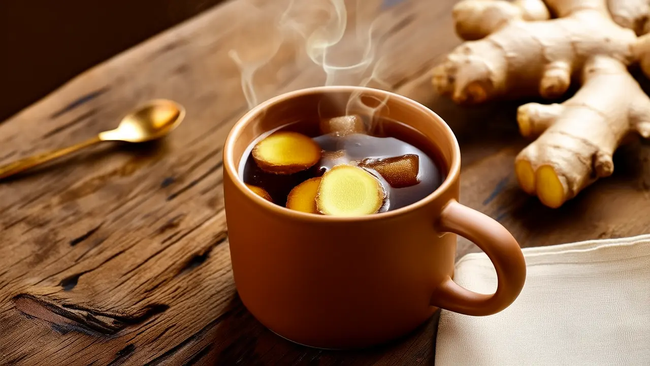 Have a cold? Drink a bowl of ginger and brown sugar water, warm and relieve discomfort