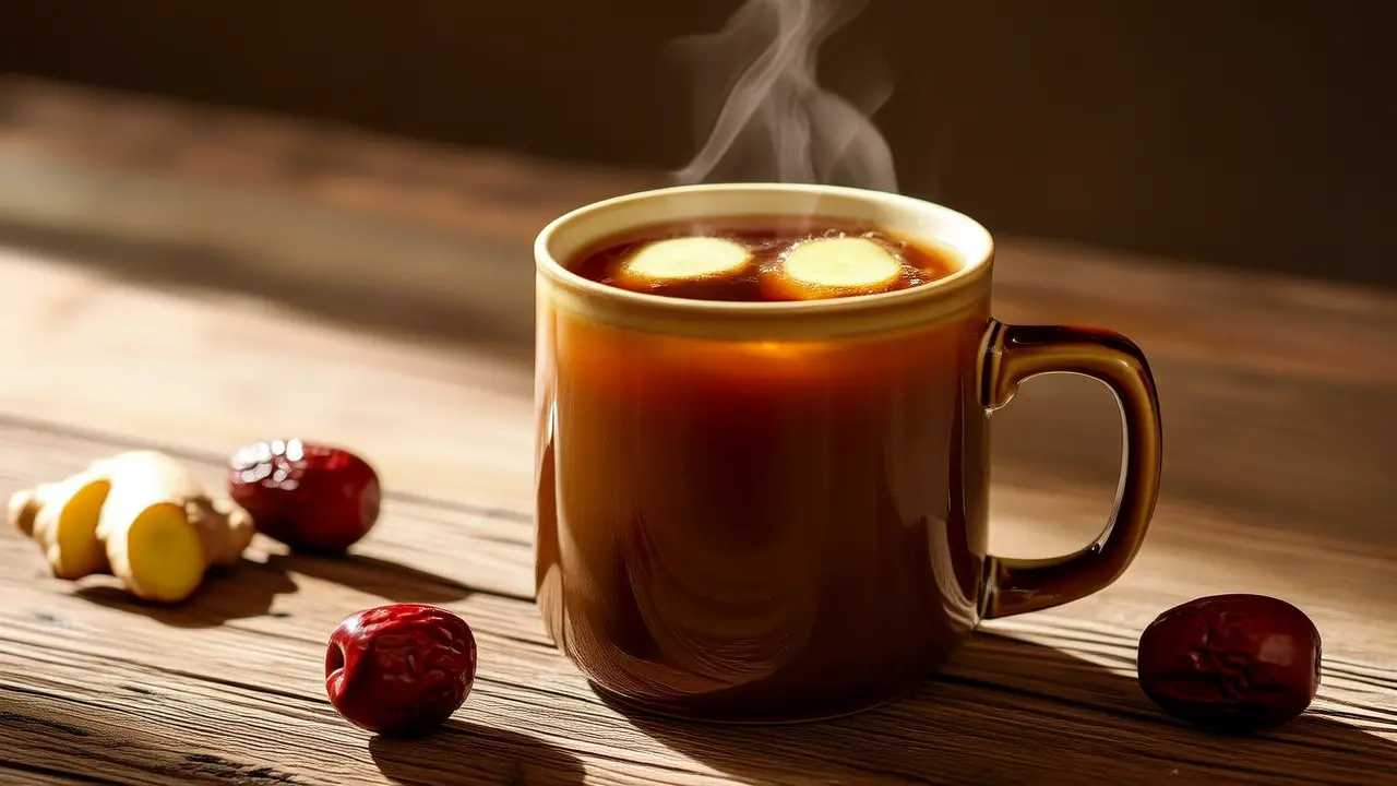 Strengthening the Foundation and Nourishing the Vital Energy: A Warm Uterus Ginger Jujube Brown Sugar Water, a Gentle Technique to Soothe Hormones