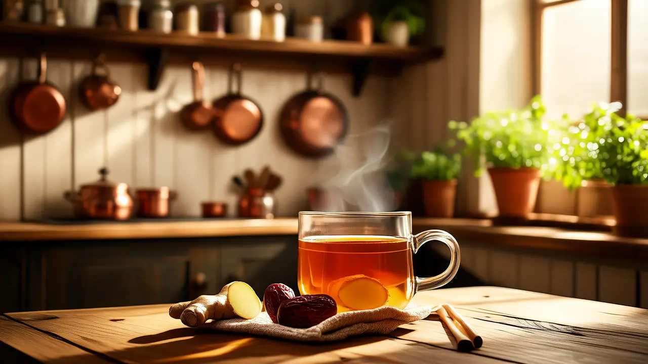 Alivio de la menopausia: un sencillo secreto para equilibrar las hormonas - Té de jengibre y higos secos calentador del útero