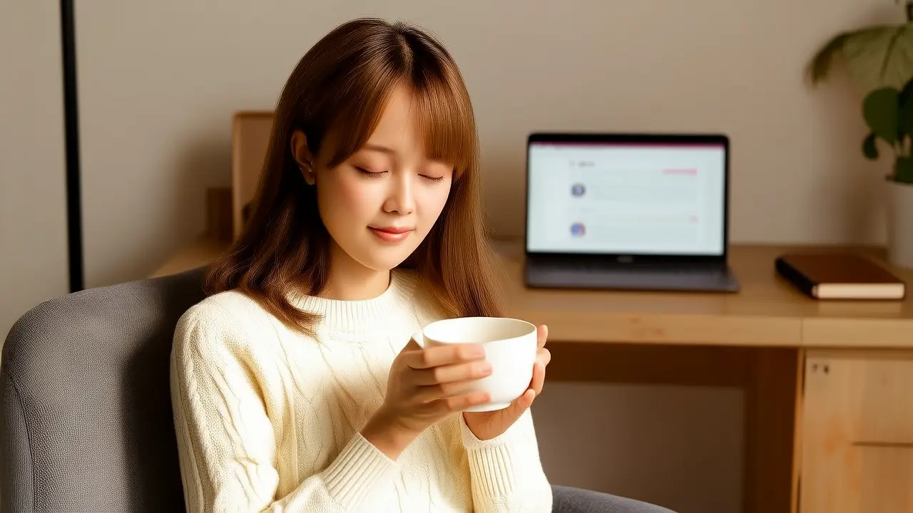 A simple cup of goji berry and chrysanthemum tea easily relieves eye fatigue
