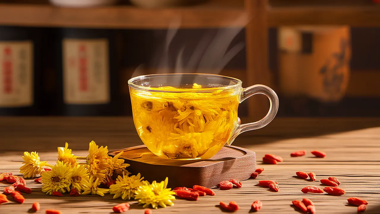 Try Chrysanthemum and Goji Berry Tea: A Natural Remedy for Qi and Blood Rising