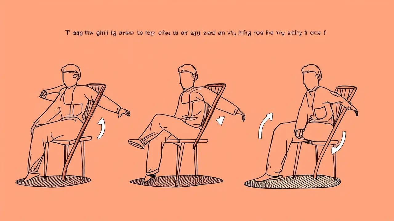 Home Core Training: A Simple Chair Yoga Tip to Relieve Back and Waist Pain