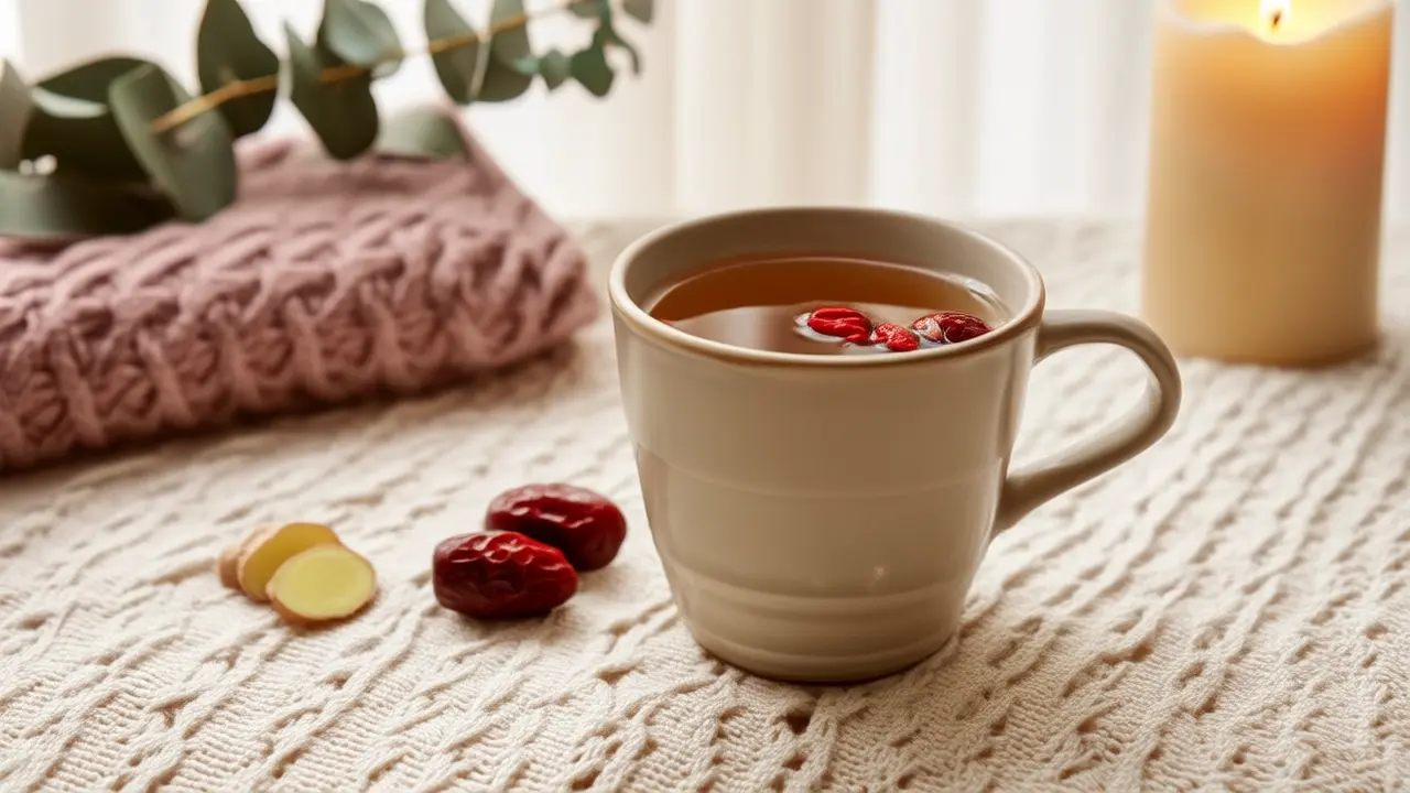 Cuidados para aliviar a menstruação: 3 dicas hormonais - chá de gengibre e jujuba aquecido