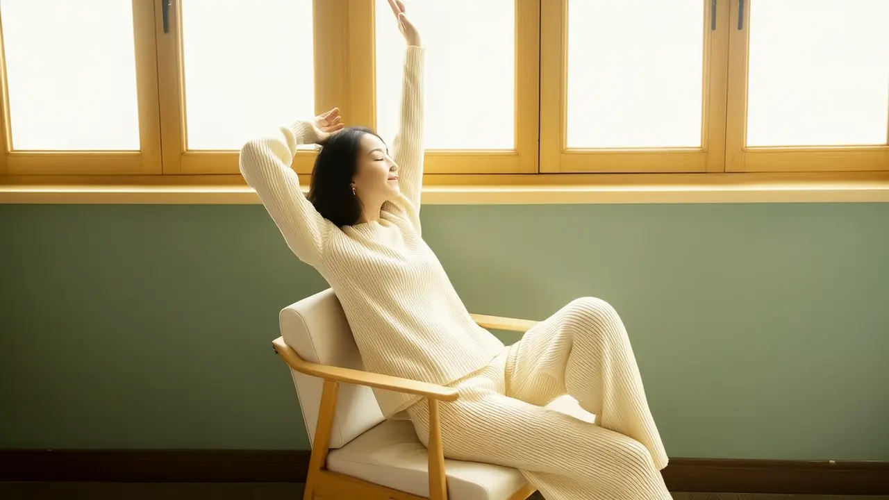 Stretching the waist without hurting it: one chair, one movement, easily stretch the side waist