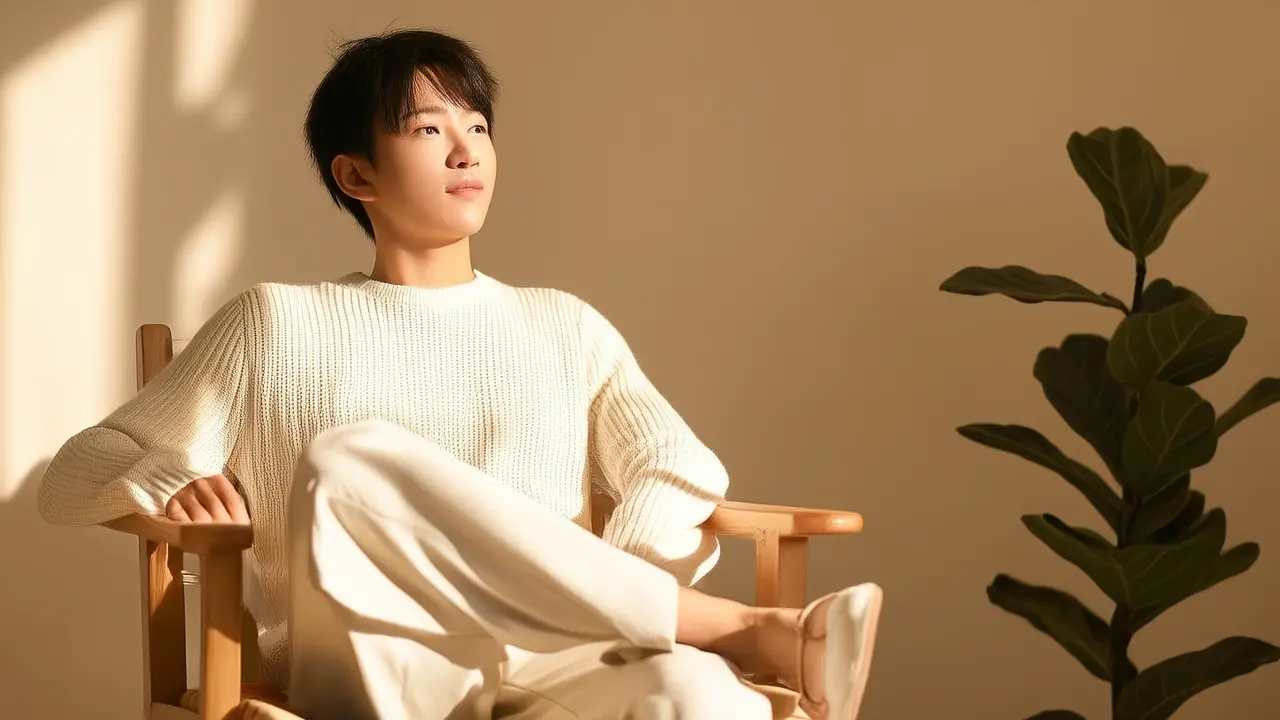 Stretching and relaxing the legs with a chair after prolonged sitting, a simple method to unblock meridians