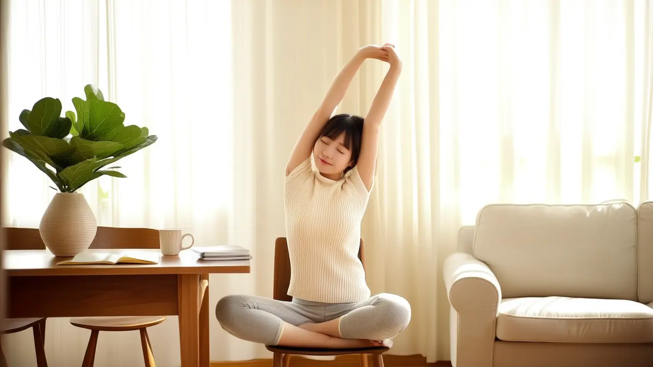 Five Simple Stretches to Relax, Light Home Exercise to Activate Your Muscles and Bones