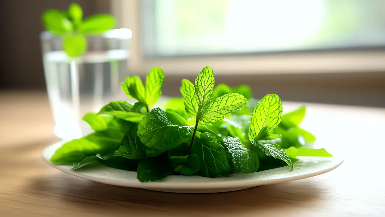 Embarrassed by bad breath? Chew a few mint leaves, simple and soothing