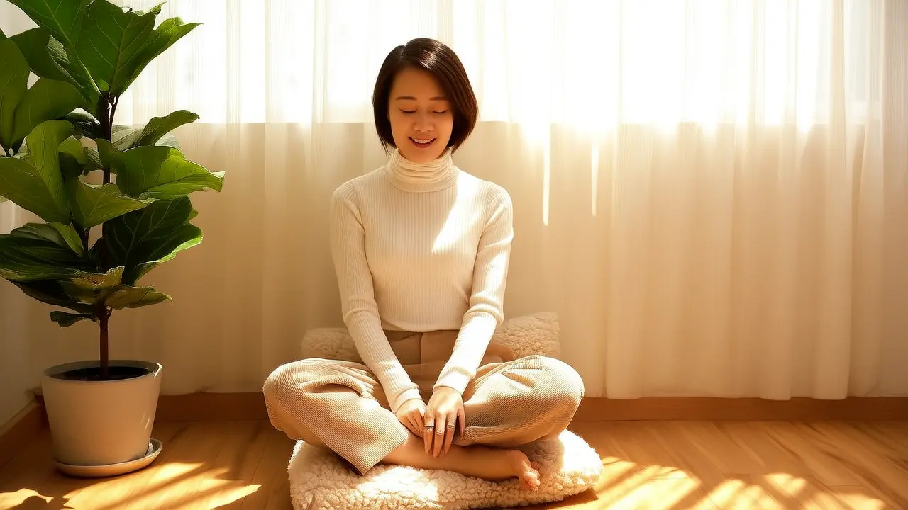 Meditação simples de 5 minutos por dia: aliviar corpo e mente pela manhã e antes de dormir, recuperar equilíbrio na vida