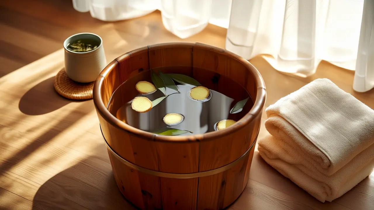 Soaking feet to remove dampness and detoxify, a gentle health method that soothes the whole body in 15 minutes daily