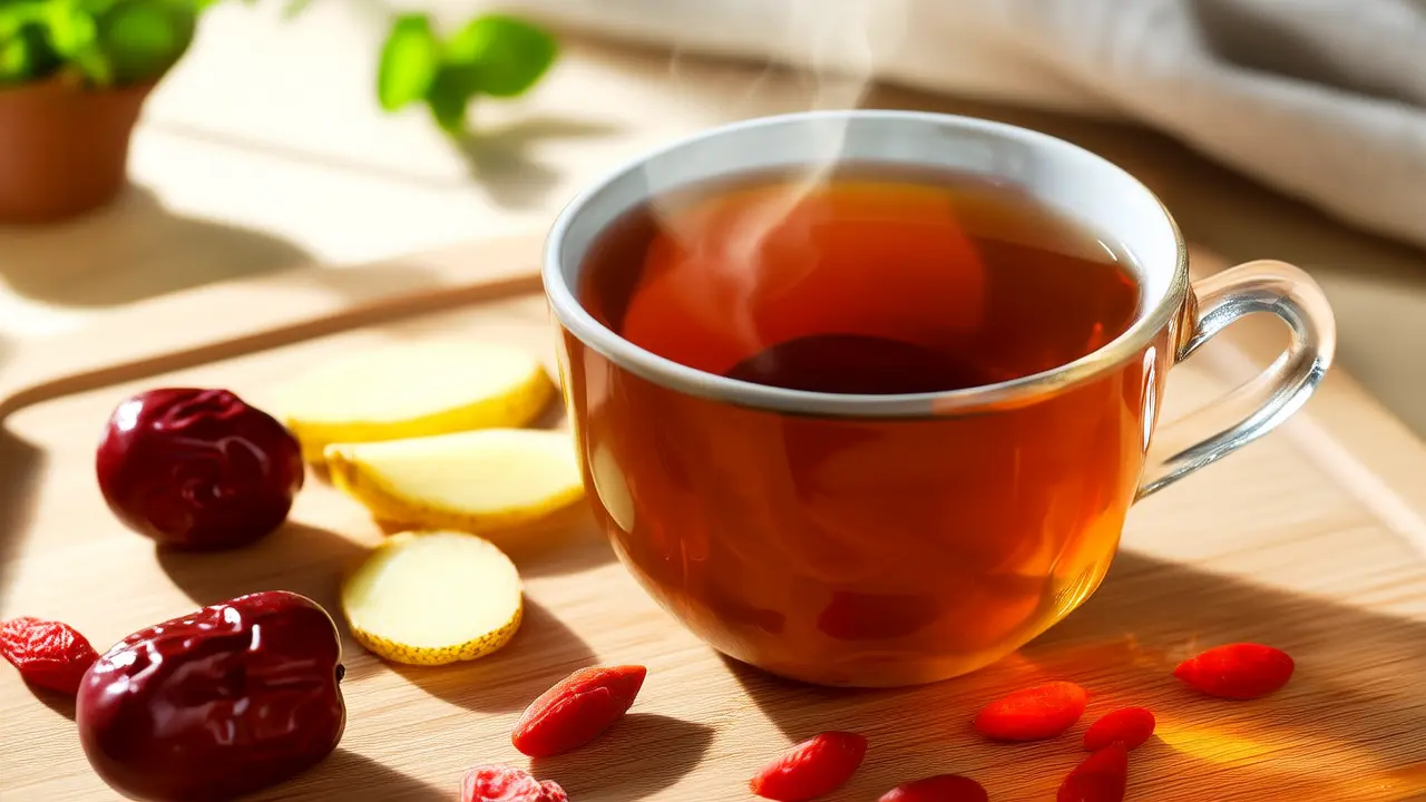 Simple method for daily vitamin supplementation: a warm cup of red date ginger tea helps relieve mood swings