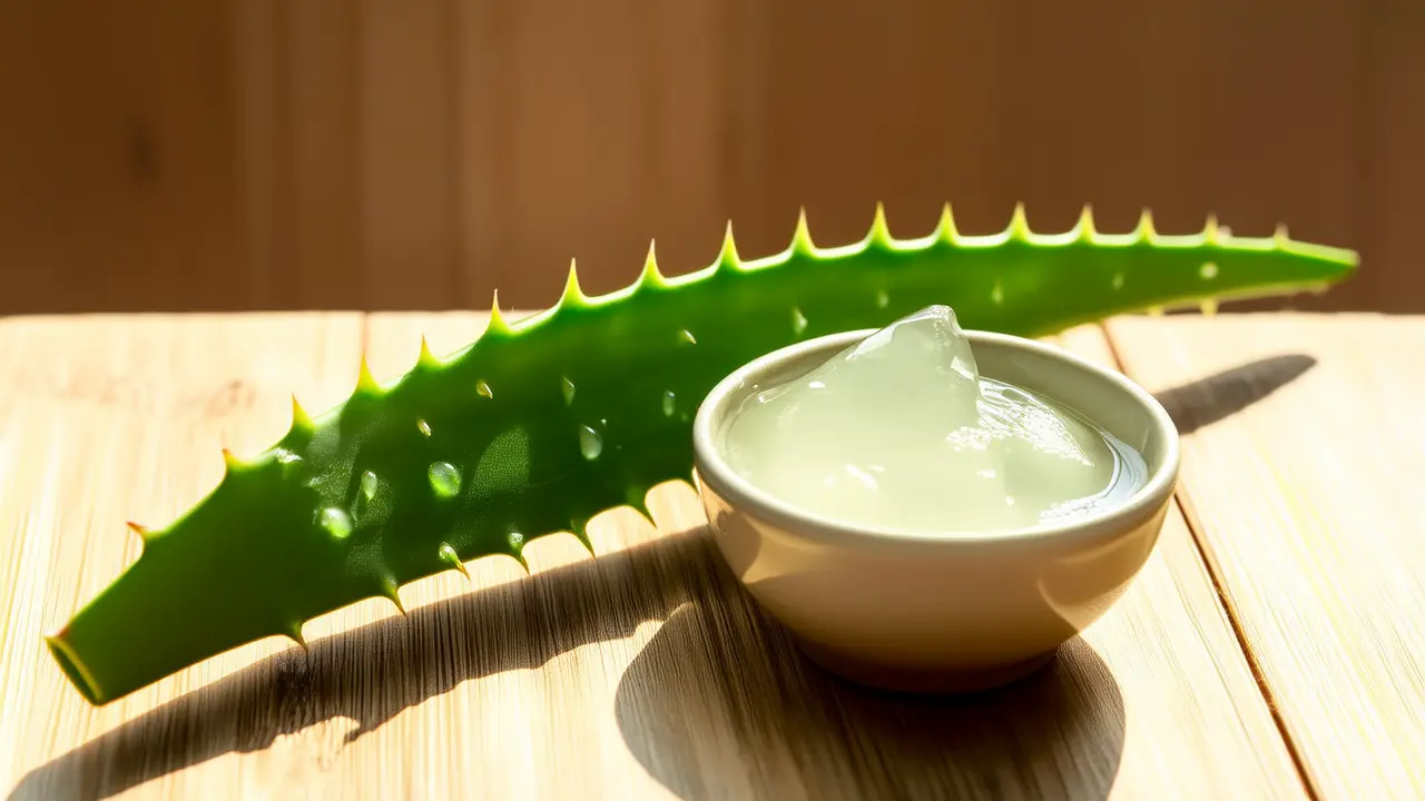 Washing your face with warm water in the morning plus natural aloe vera: The simplest natural skincare tip