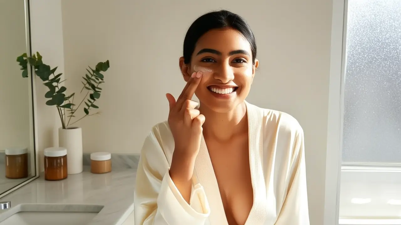Washing your face with warm water in the morning plus natural aloe vera: The simplest natural skincare tip