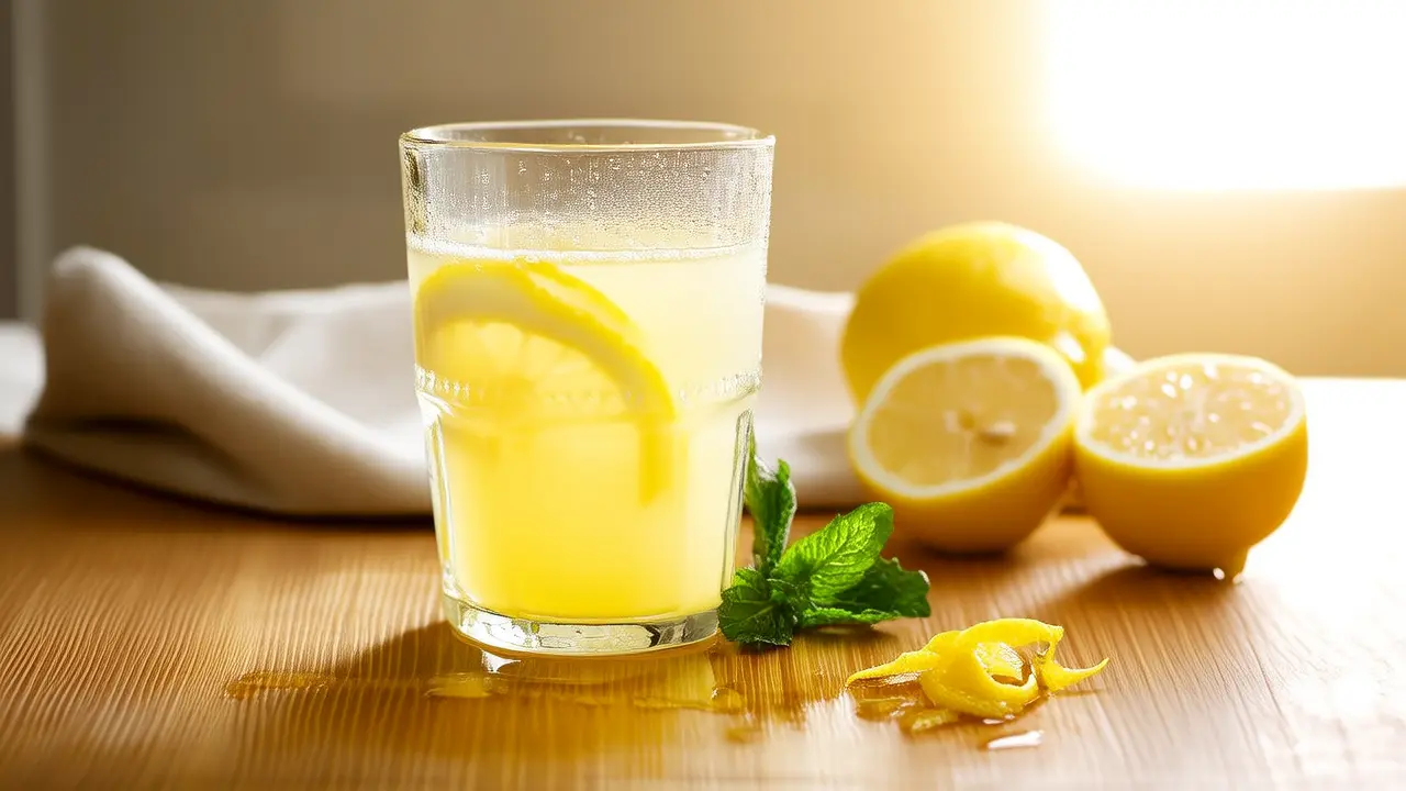 Daily Adequate Hydration, Gentle Detox Secret: A Glass of Warm Lemon Water in the Morning for Liver and Intestine Health