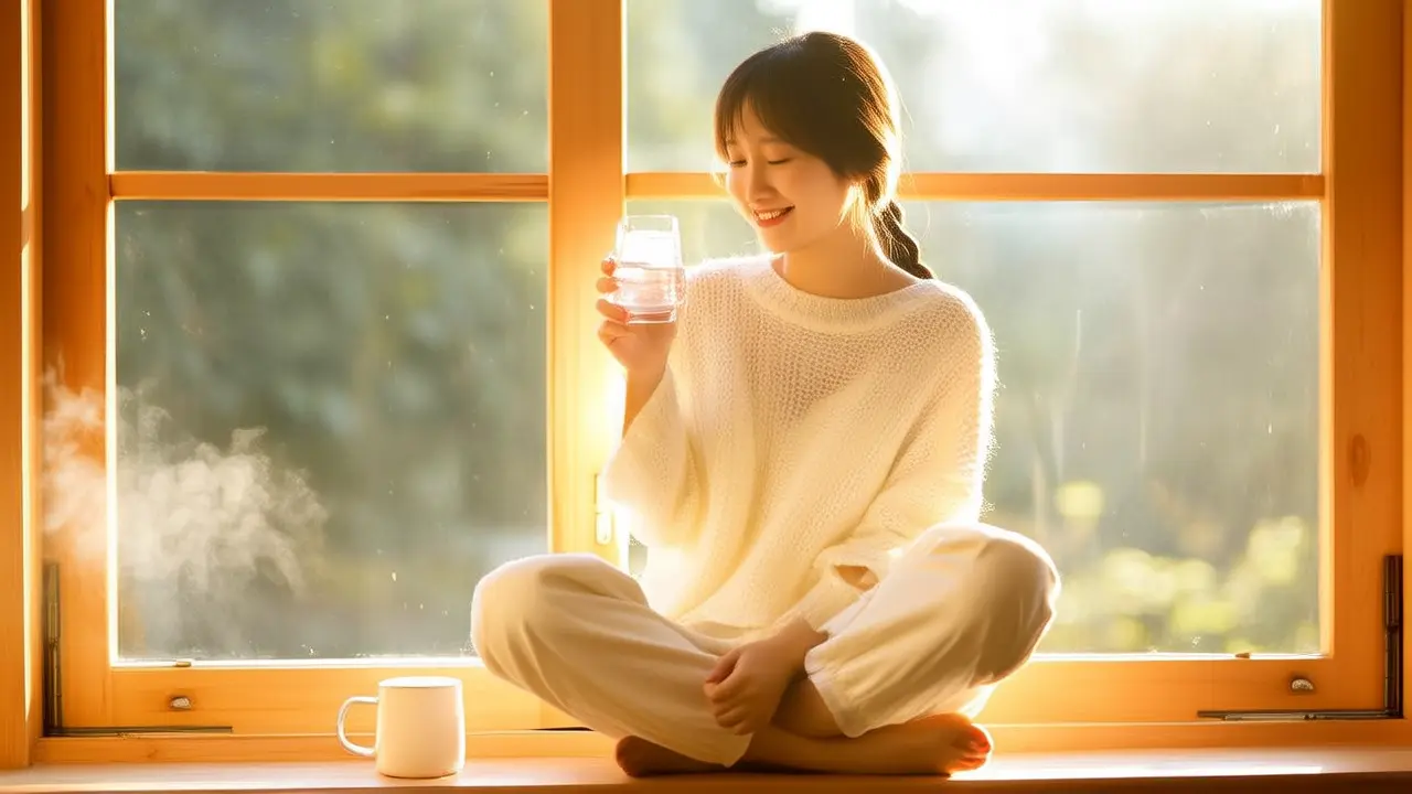Daily Adequate Hydration, Gentle Detox Secret: A Glass of Warm Lemon Water in the Morning for Liver and Intestine Health