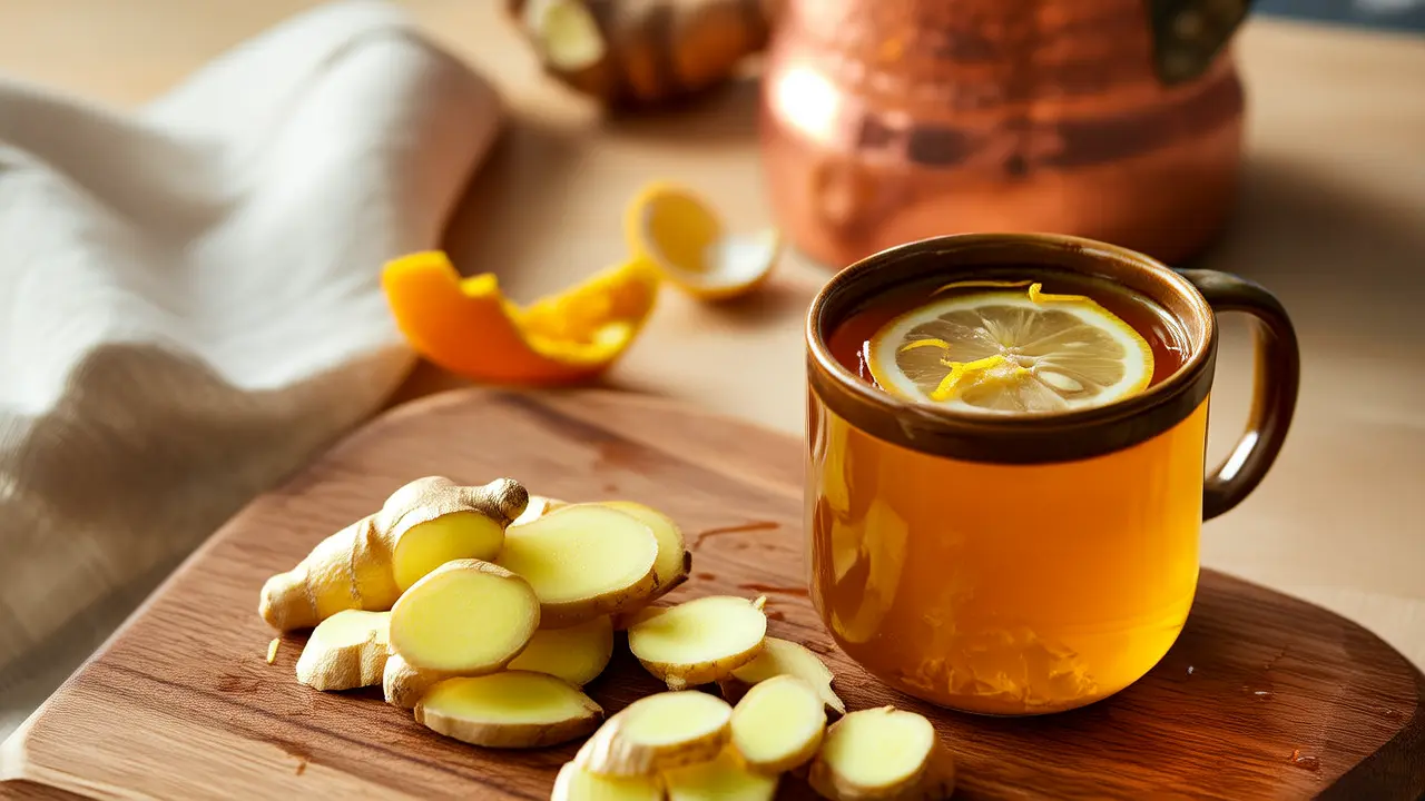 Hot Ginger Slices for Relieving Shoulder and Neck Pain: A Simple Home Natural Therapy