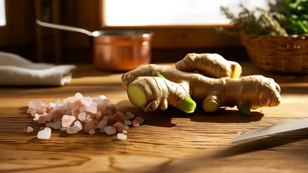 Ginger and Salt Heat Compress: A Natural Home Remedy for Lumbar Strain
