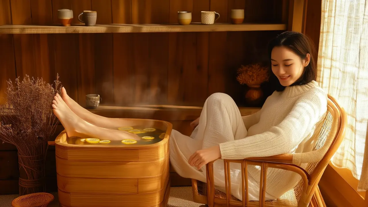 Ginger Foot Bath Relieves Heel Pain: Simple Home Remedy, Warm Up Your Feet