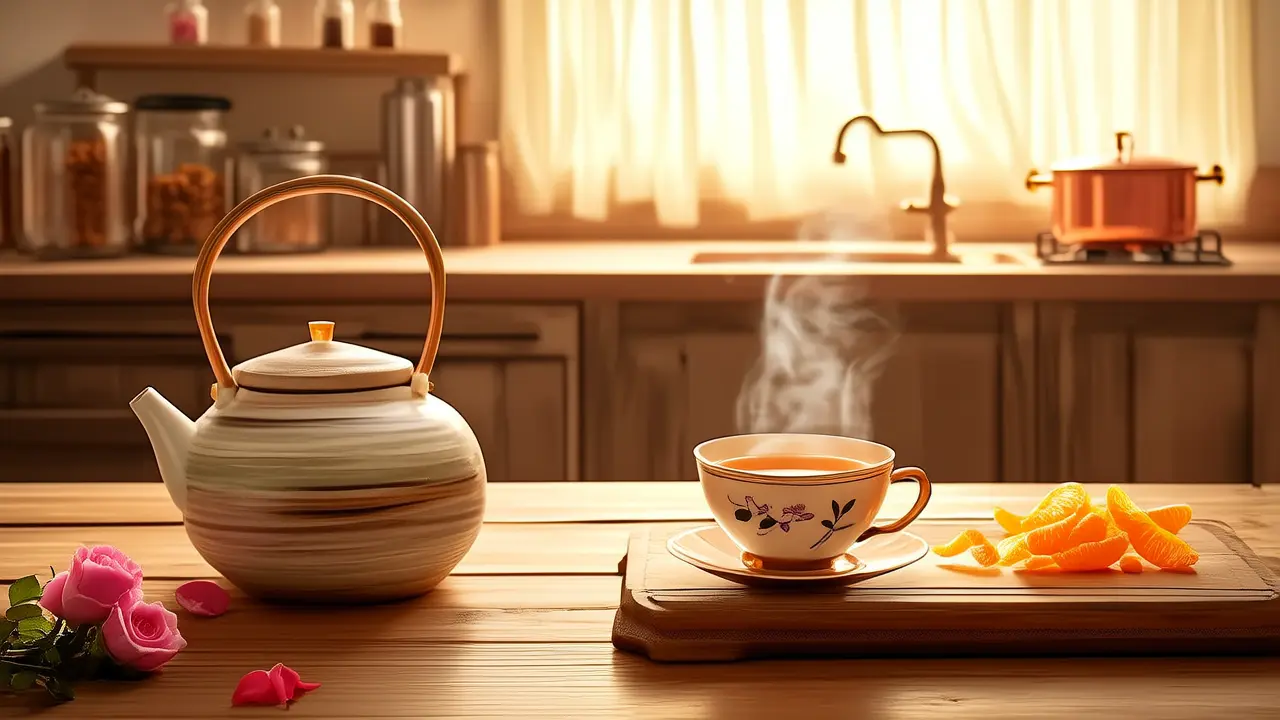 Body Metabolism Adjustment: 3 Gentle Detox Methods (First Method: Rose Tangerine Tea)