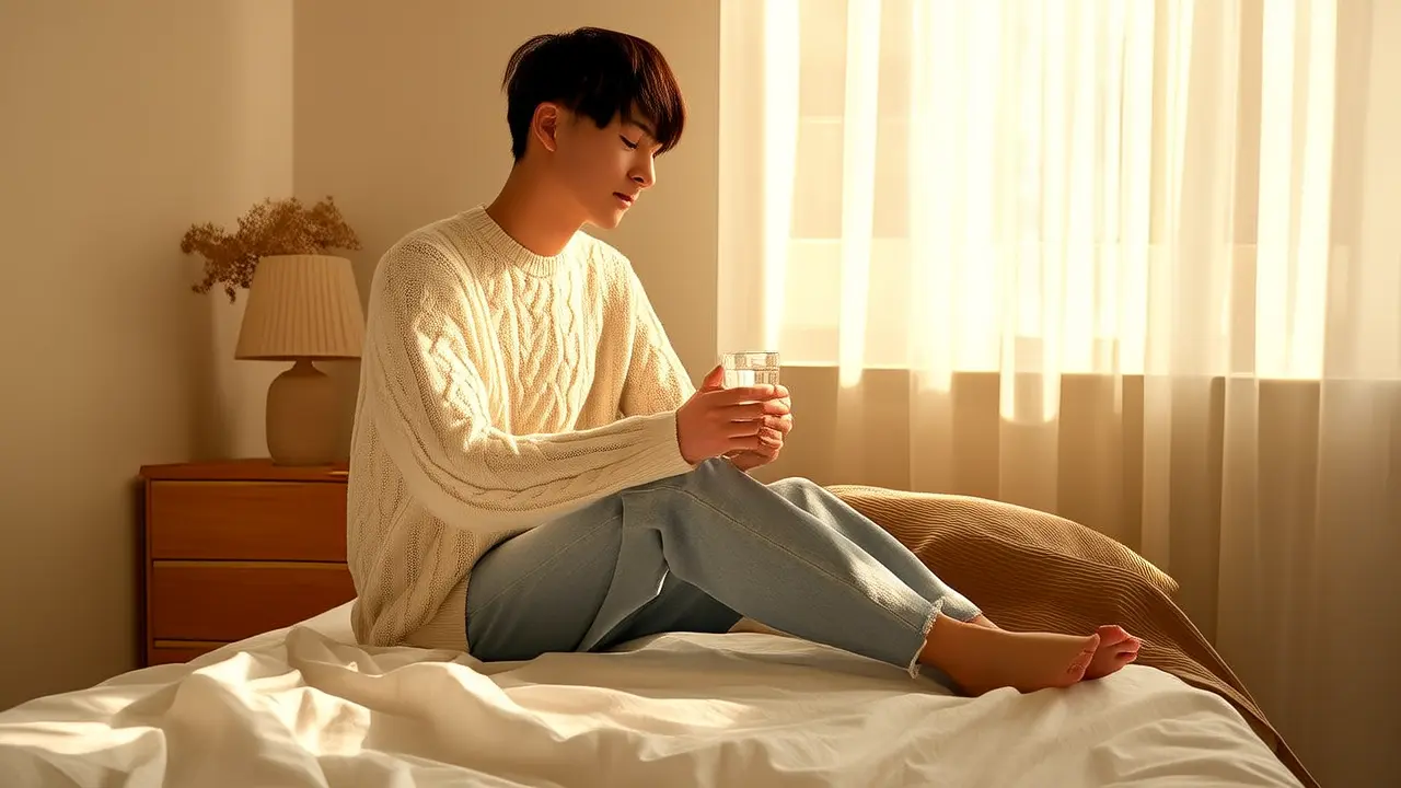 A glass of water upon waking up, easily start your daily body detox
