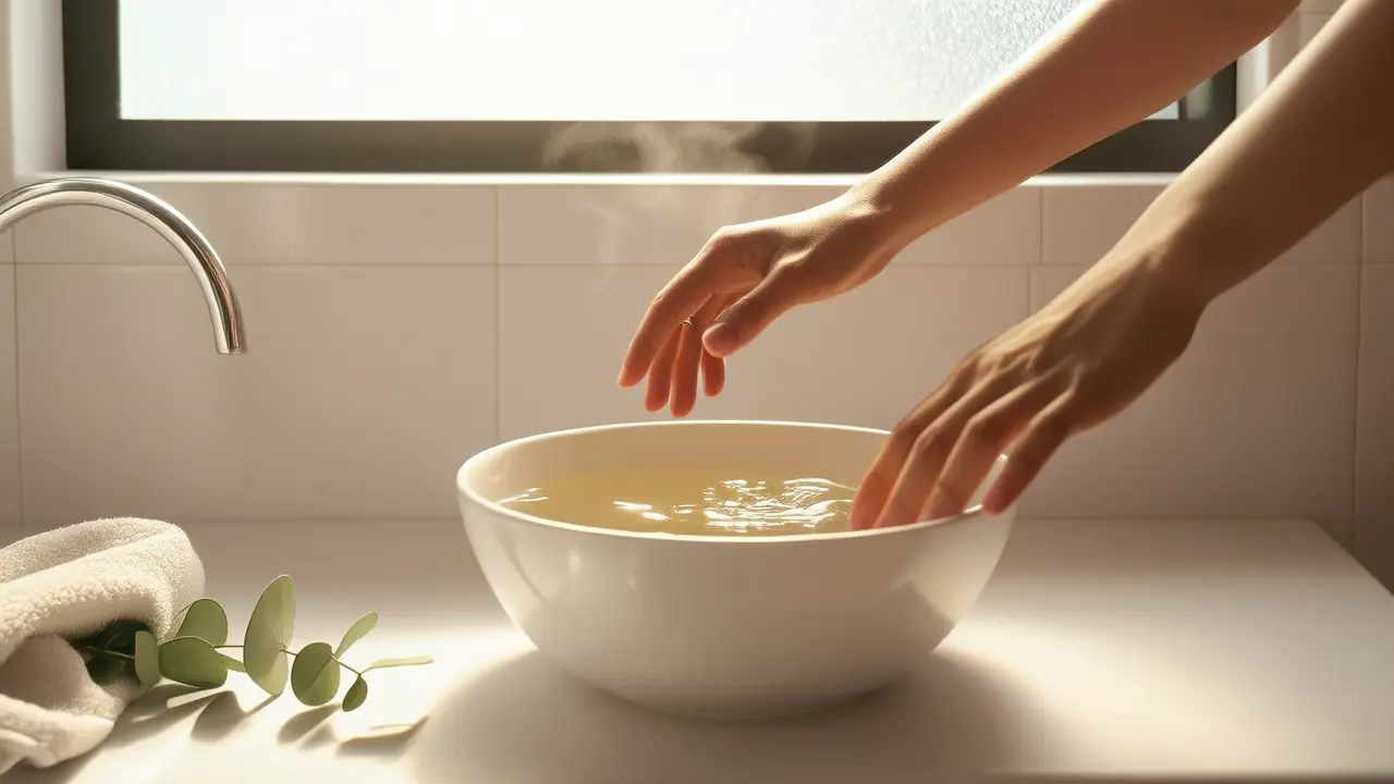 Hand care: 5 soothing tips - Morning warm water awakening method