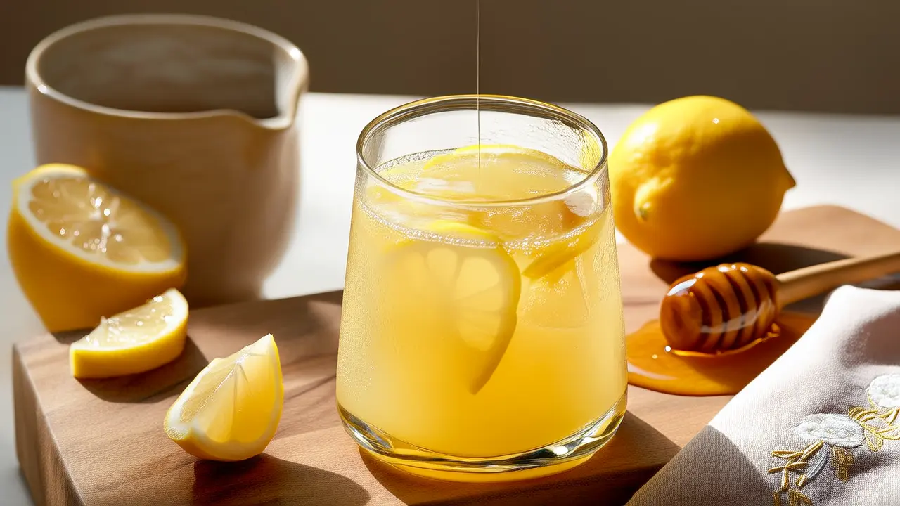 Four Seasons Detox Tips, Easy Body Purification - A Glass of Warm Water with Lemon and Honey in the Morning