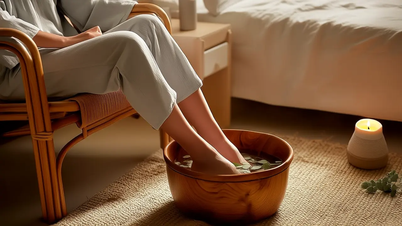 Soaking feet before bedtime, peaceful sleep: A simple relaxation technique