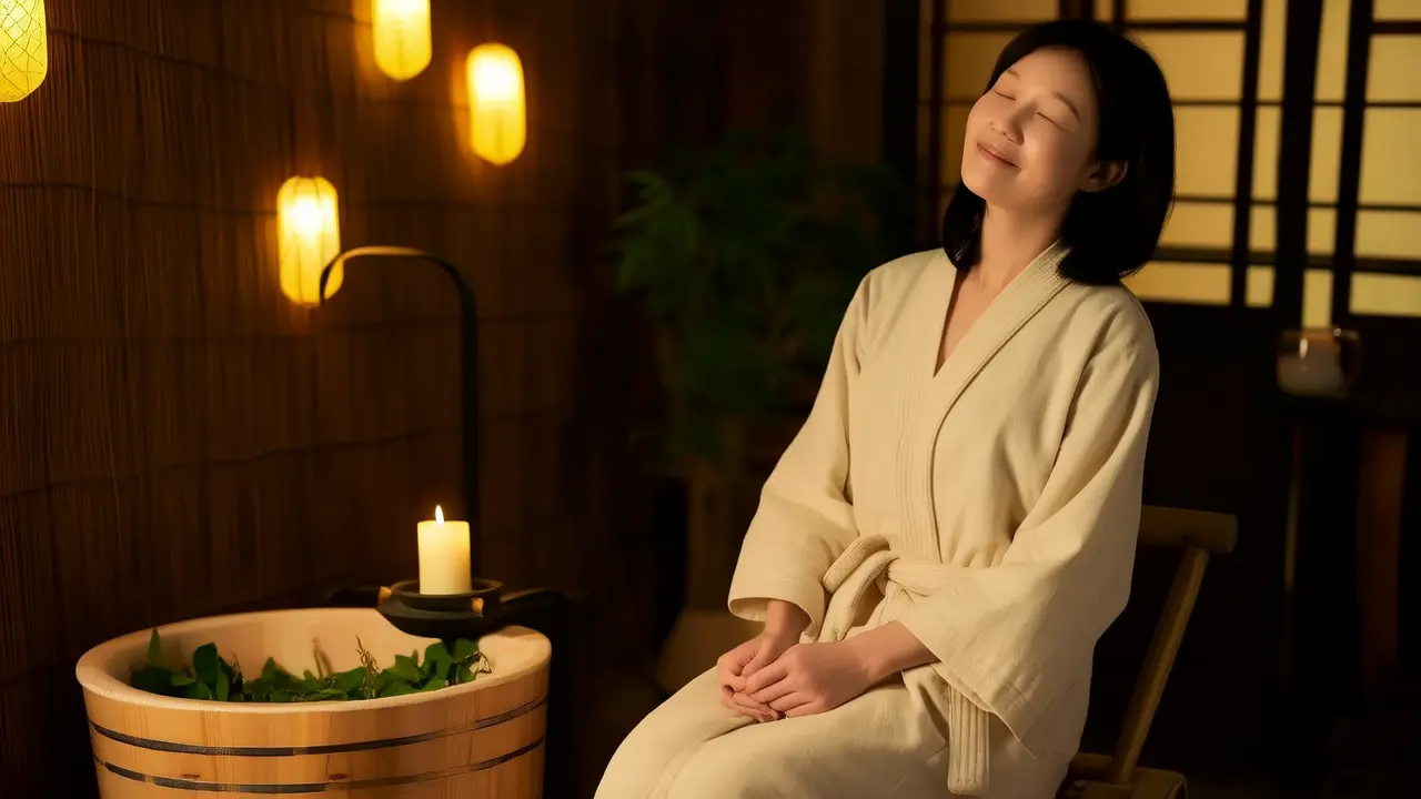 Soaking feet before bedtime to relieve stress and promote good sleep: A simple relaxation technique