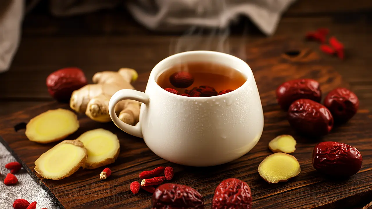 Warm and Nourishing Blood and Qi Health Tip for Hormone Regulation: Drink a Cup of Warming Uterus Ginger Jujube Tea Every Day
