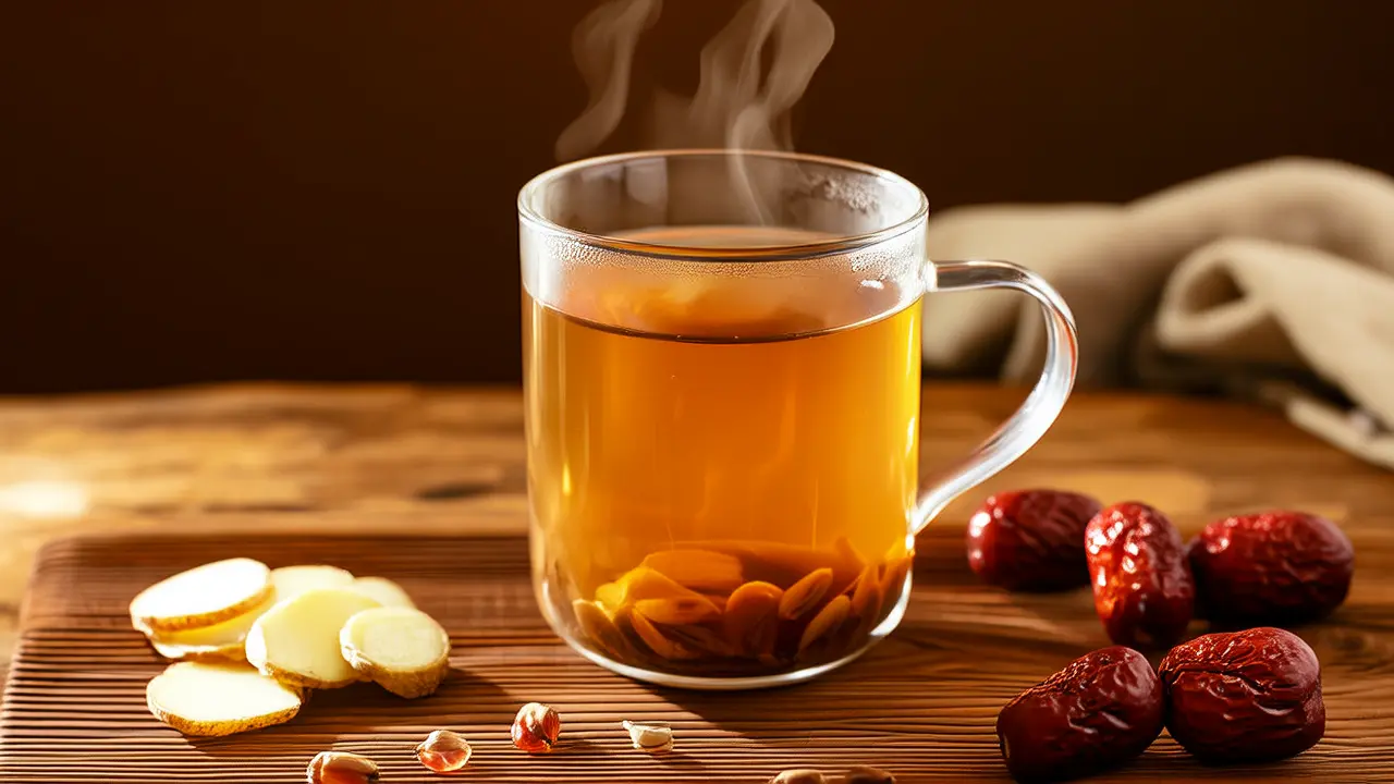Desintoxicación suave mediante sudoración, alivio fácil para cuerpo y mente: el poder curativo de una taza de té de jengibre y higos secos