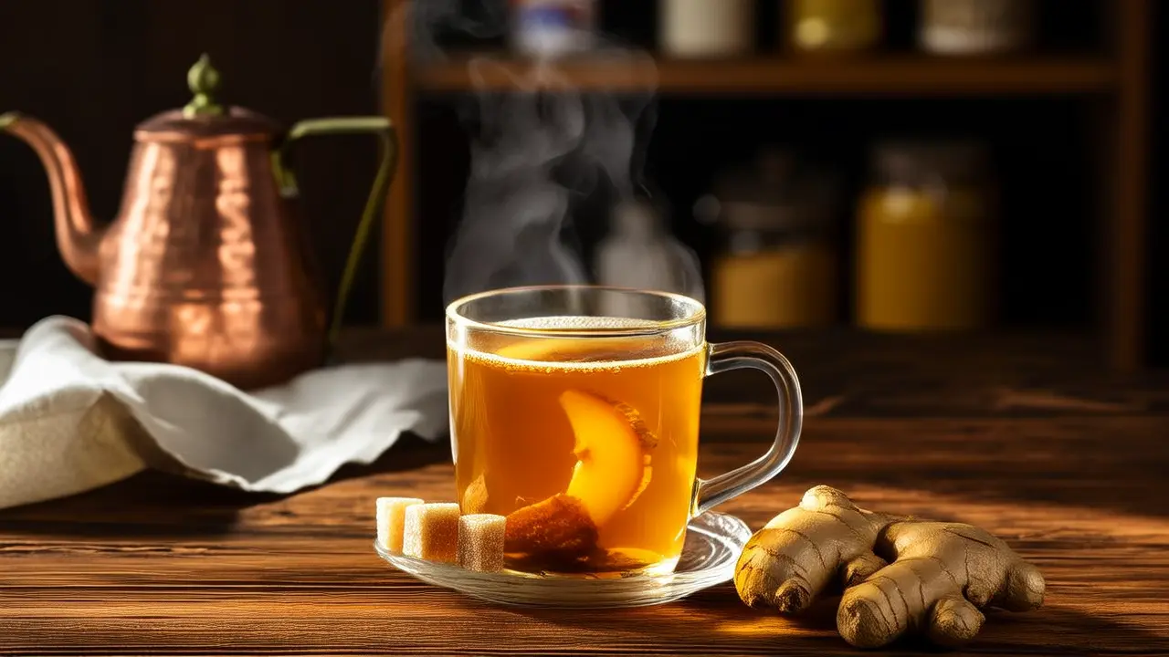 Lower abdominal discomfort? Try brown sugar ginger tea, a natural soothing method