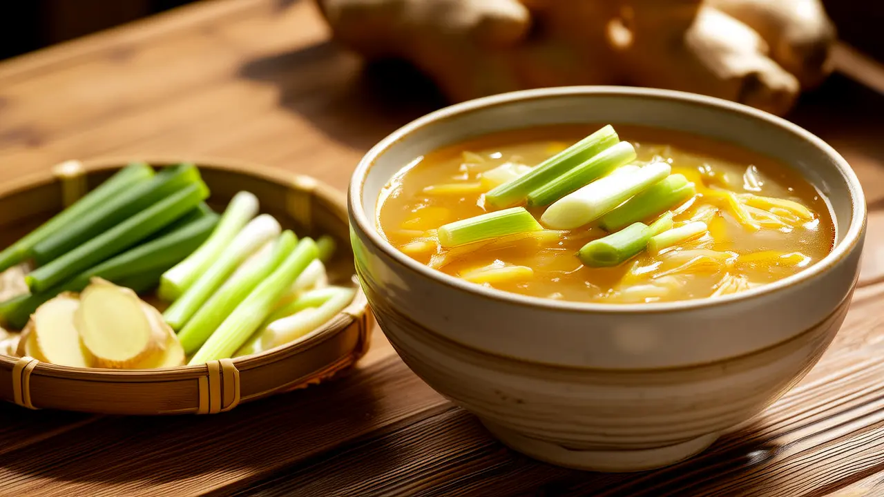 Drink Green Onion and Ginger Soup for Chest Discomfort, a Simple Home Remedy to Alleviate Uncomfortable Symptoms