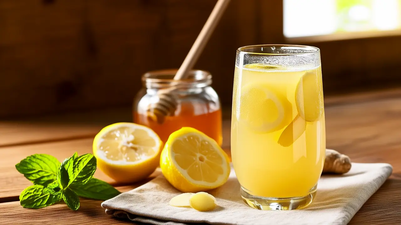 A natural detox drink in the morning, gently awakening metabolism and starting a light day