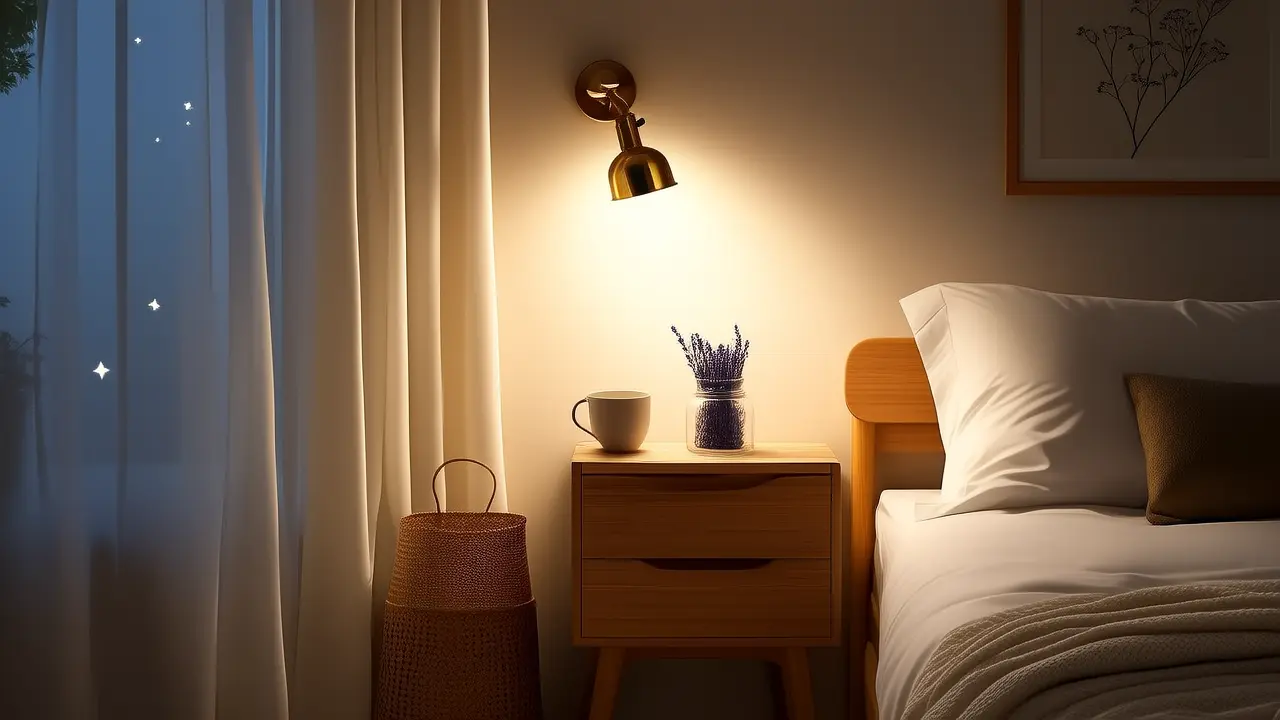 A cup of lavender tea before bedtime, paired with deep breathing to help you relax and fall asleep