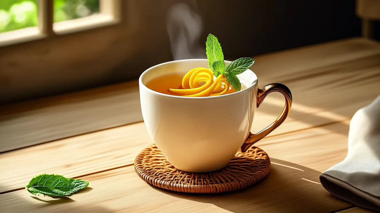 Gentle exercise for metabolism and detox, soothing body tips: A cup of warm tea helps you feel light