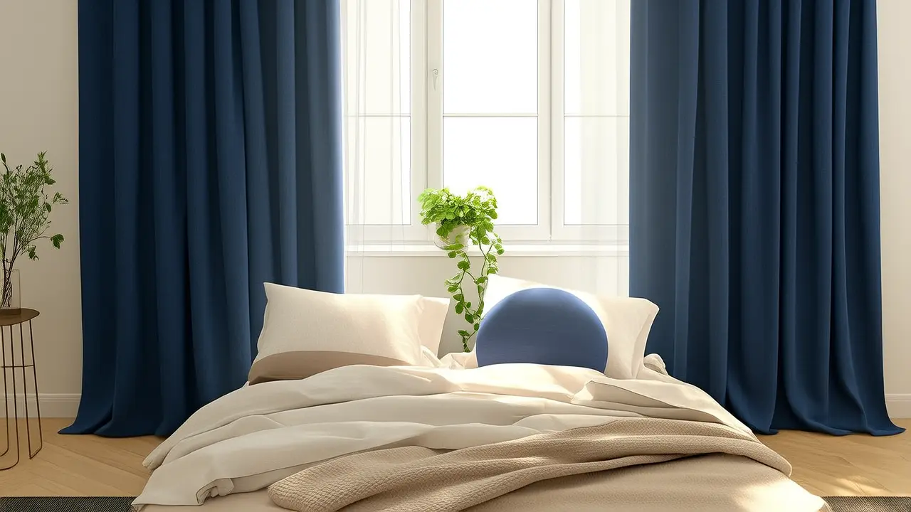 Usar cortinas acústicas para manter o quarto silencioso: um pequeno truque para dormir bem