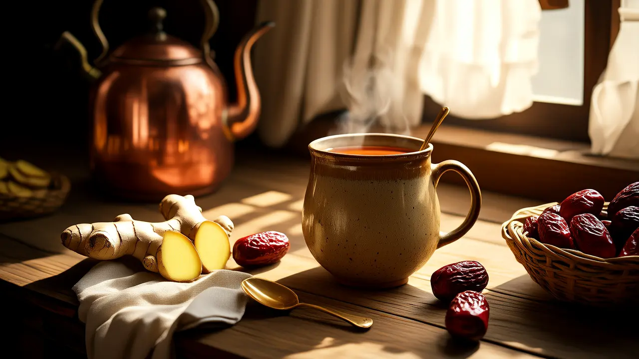 Recommended Warming Ingredients: A Cup of Ginger and Red Date Tea, Easily Nourish Your Stomach and Drive Away Coldness